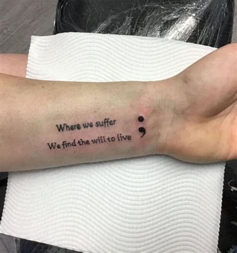 cool semicolon tattoo|semicolon tattoo original meaning.